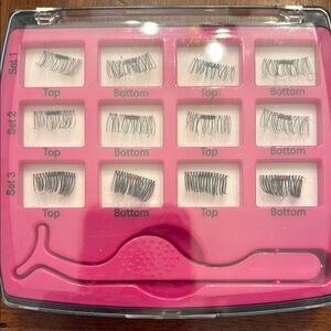 Pink Lashes Set with Dramatic Styles